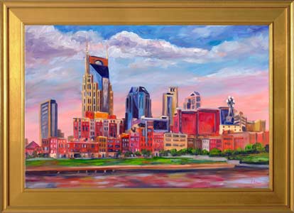 Nashville Skyline Painting