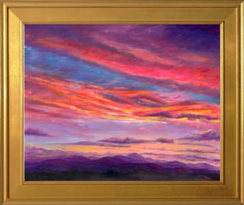 colorful sunset sky
