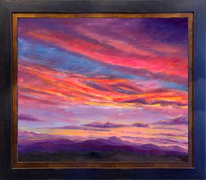 vivid sunset painting and prints
