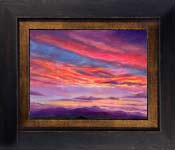 mountain view sunset