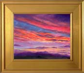 mountain view sunset