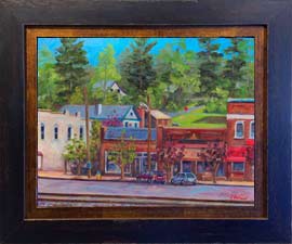 Saluda NC framed Giclee