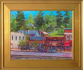 Saluda NC framed Giclee