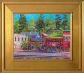 Downtown Saluda Framed Print
