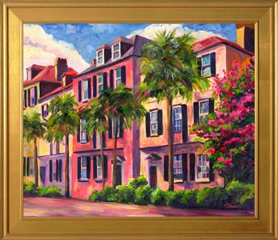Houses on Rainbow Row in Charleston