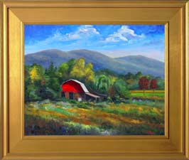 Painting of Red Barn
