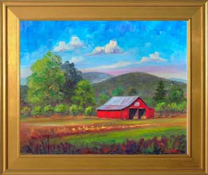 Red Barn Painting