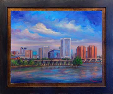 Richmond Skyline Painting Prints