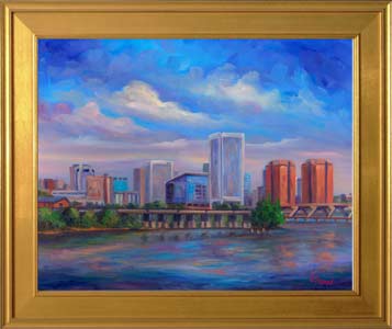 Richmond Skyline Painting Prints