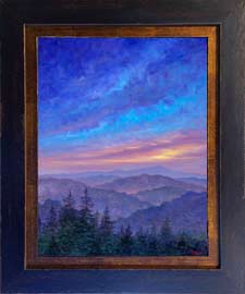 sunset in appalachian mountains