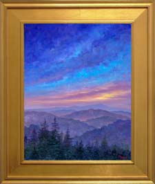 sunset in appalachian mountains