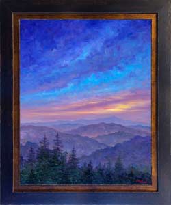 blue ridge mountain sunset prints