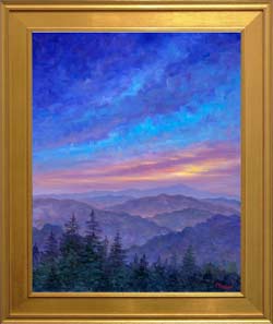 blue ridge mountain sunset prints