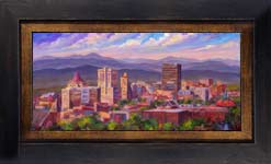 Asheville Skyline Painting