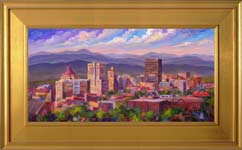 Asheville Skyline Painting