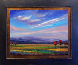 Framed art of Fall Autumn  Mountain Landscape