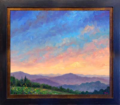 mountain ridge flower prints