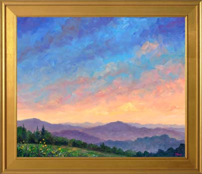 mountain ridge flower prints