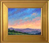 Sunset in the mountains