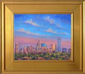 Charlotte Skyline Framed Art