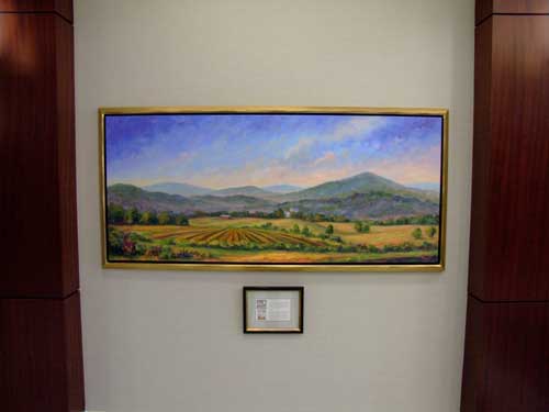 vinyard oil painting