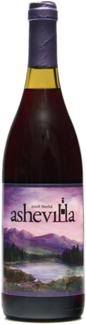 Ashevilla Wine Merlot Bottle